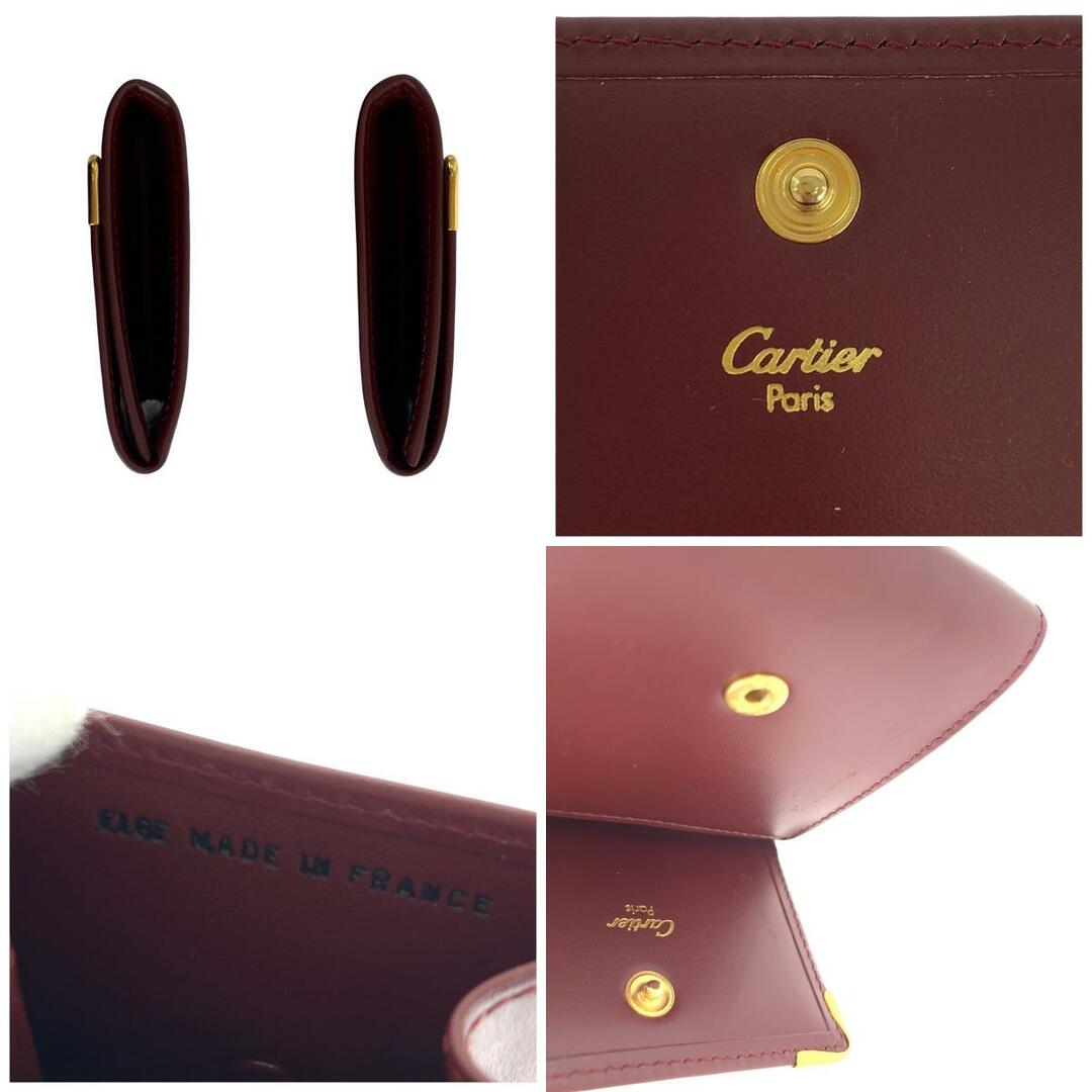欲しいの 美品 - Cartier CARTIER ワインレッド マストライン カルティエ 小物