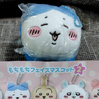 【ちいかわ　もちもちフェイスマスコット2　ハチワレ】　(キャラクターグッズ)