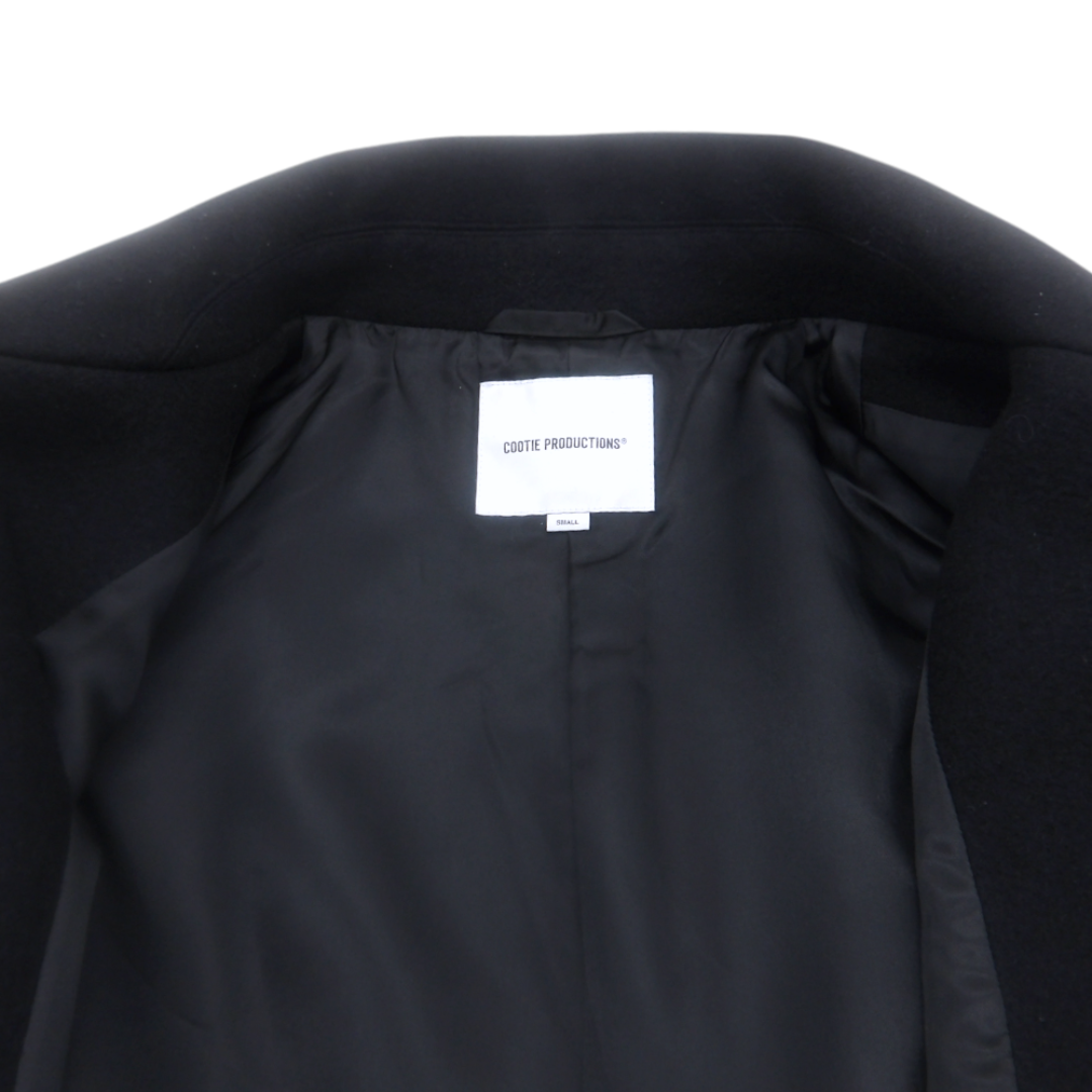 美品】COOTIE PRODUCTIONS ブラック ウールコート SMALL