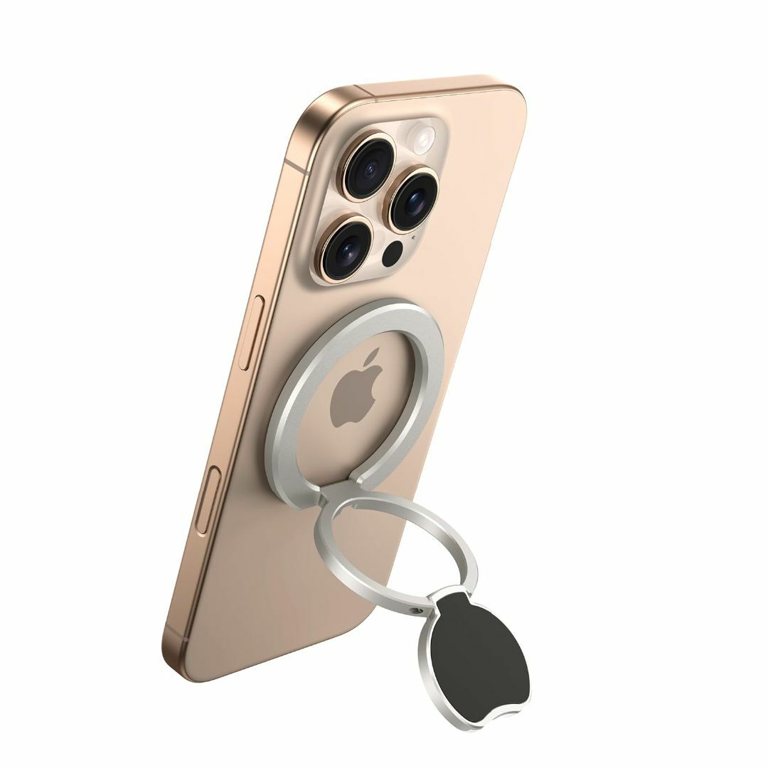 【超強両面マグネット】Bolvunes スマホリング MagSafe対応 ホーロ スマホ/家電/カメラのスマホアクセサリー(その他)の商品写真