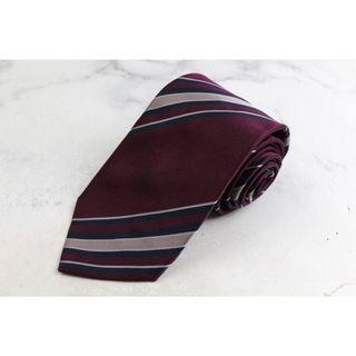 UNITED ARROWS green label relaxing - グリーンレーベルリラクシング ブランド ネクタイ アローズ ストライプ シルク 日本製 PO メンズ レッド green label relaxing