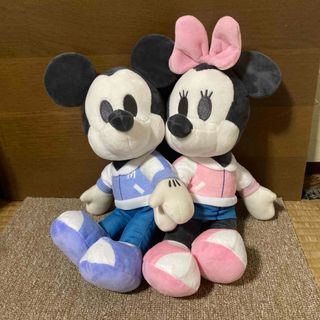 ディズニー・ミッキー&ミニーちょっもっさデココレペアぬいぐるみ(キャラクターグッズ)