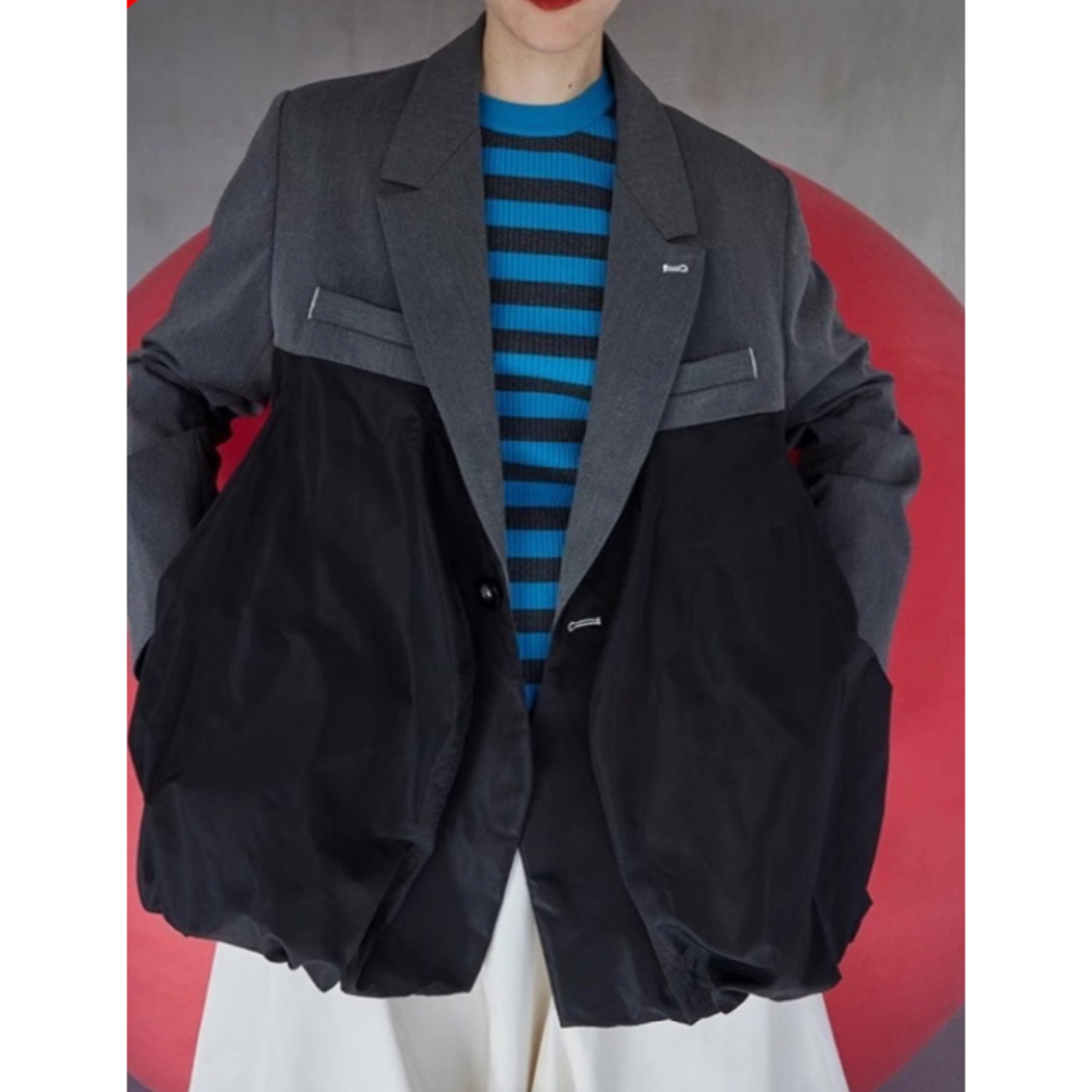 OMMO FLASH PATTERN DOCKING レディースのジャケット/アウター(ブルゾン)の商品写真