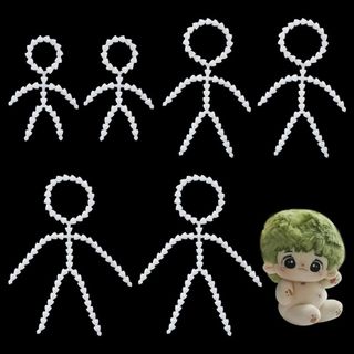 PH PandaHall 6本入り ぬいぐるみ トイスケルトン ドール用 スケル(その他)