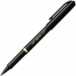 三菱鉛筆 水性ペン リブ 細字 MYT7.24 黒 10本(その他)