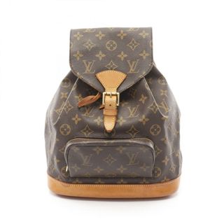 ルイヴィトン(LOUIS VUITTON)のルイ・ヴィトン LOUIS VUITTON モンスリMM リュックサック バックパック バッグ PVCコーティングキャンバス レザー モノグラム レディース ブラウン系 M51136 【中古】(リュック/バックパック)