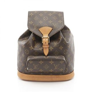 ルイヴィトン(LOUIS VUITTON)のルイ・ヴィトン LOUIS VUITTON モンスリMM リュックサック バックパック バッグ PVCコーティングキャンバス レザー モノグラム レディース ブラウン系 M51136 【中古】(リュック/バックパック)
