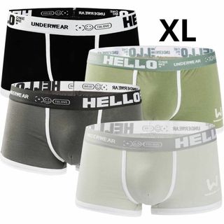 4枚組✨XL ボクサーパンツ メンズ大きいサイズ メンズ 下着 トランクス(ボクサーパンツ)