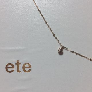 ete ブラウンダイヤネックレス K18 美品