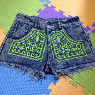 アナップ(ANAP)の刺繍デニムショートP/T(ショートパンツ)