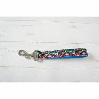 大型犬★２５ｃｍ★カラフルフラワー★リード(リード/首輪)