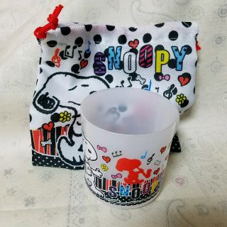 スヌーピー(SNOOPY)のスヌーピーコップ&巾着袋(ランチボックス巾着)