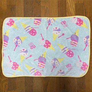 サーティワンアイスクリーム 31 ブランケット 膝掛け アイス柄 水色(おくるみ/ブランケット)