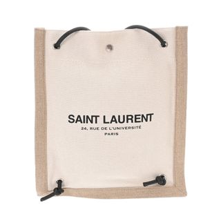 サンローラン(SAINT LAURENT)のサンローラン  フラット クロスボディバッグ ショルダーバッグ ベージュ/(ショルダーバッグ)