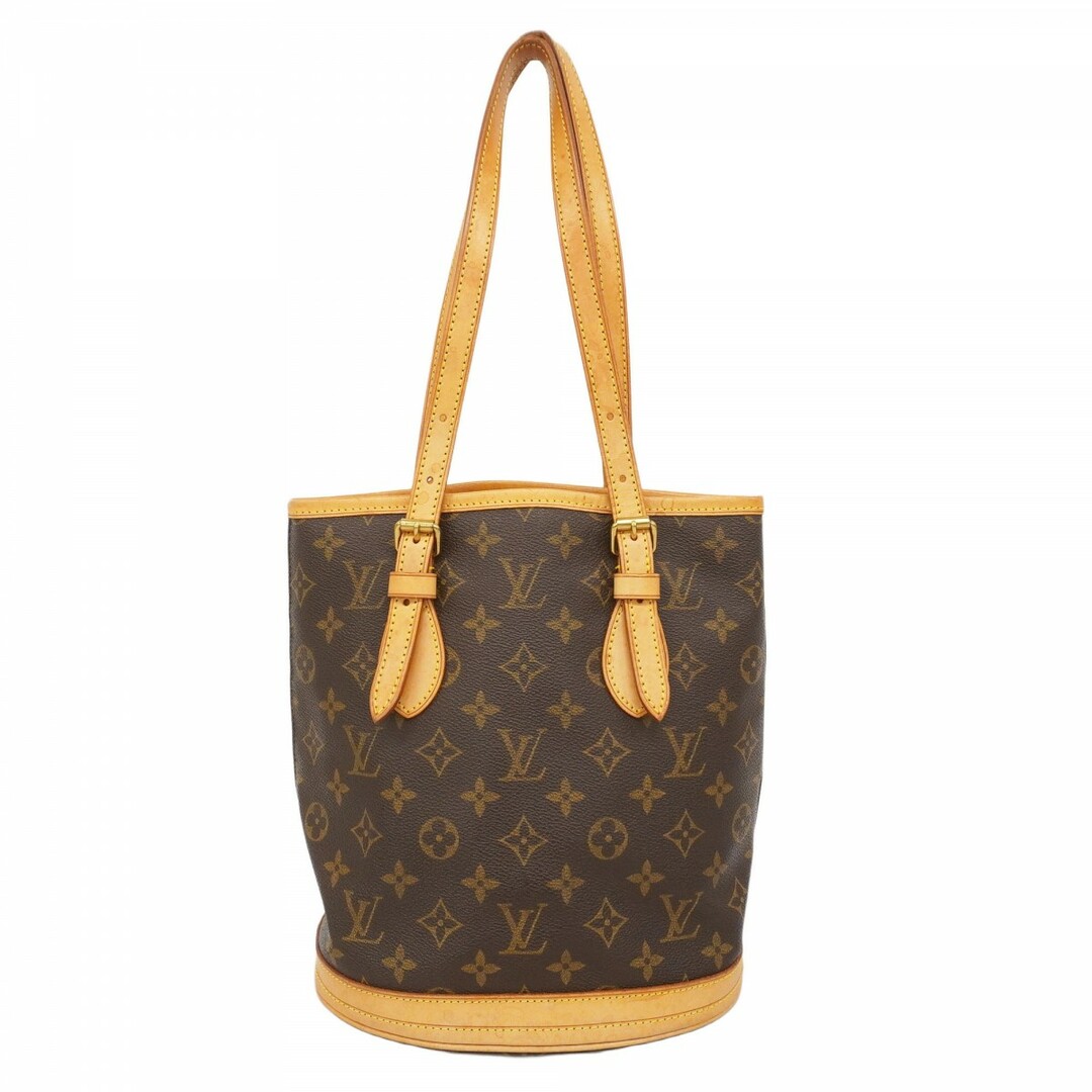 LOUIS VUITTON - 【5ec4039】ルイヴィトン トートバッグ モノグラム バケットPM M42238 ブラウン【中古】レディース