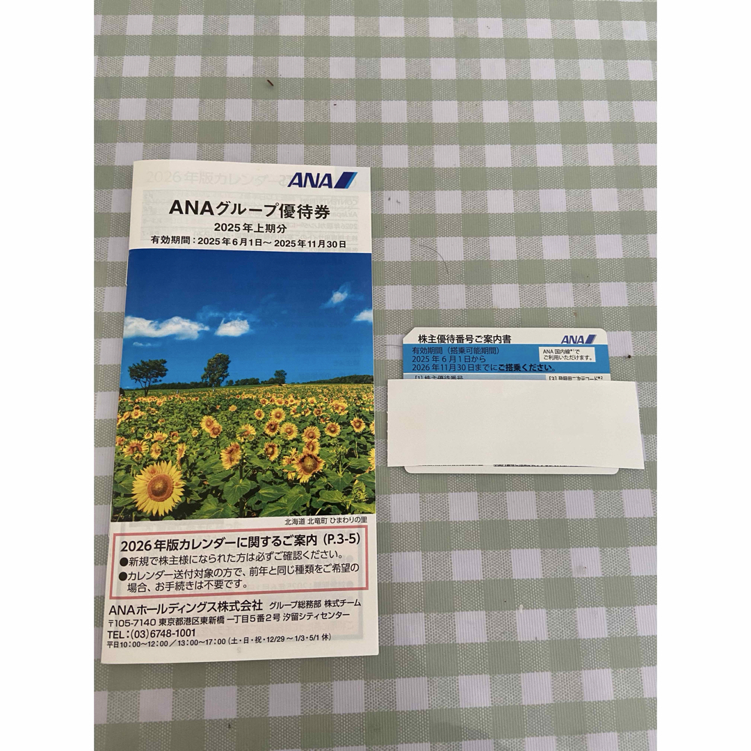 ANA(全日本空輸)(エーエヌエー(ゼンニッポンクウユ))のANA株主優待 チケットの優待券/割引券(その他)の商品写真