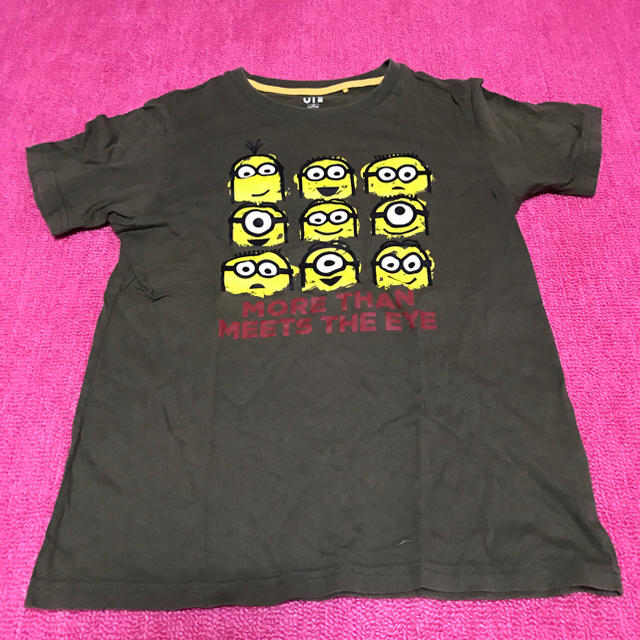 UNIQLO(ユニクロ)のUNIQLO Tシャツ ミニオン キッズ/ベビー/マタニティのキッズ服女の子用(90cm~)(Tシャツ/カットソー)の商品写真