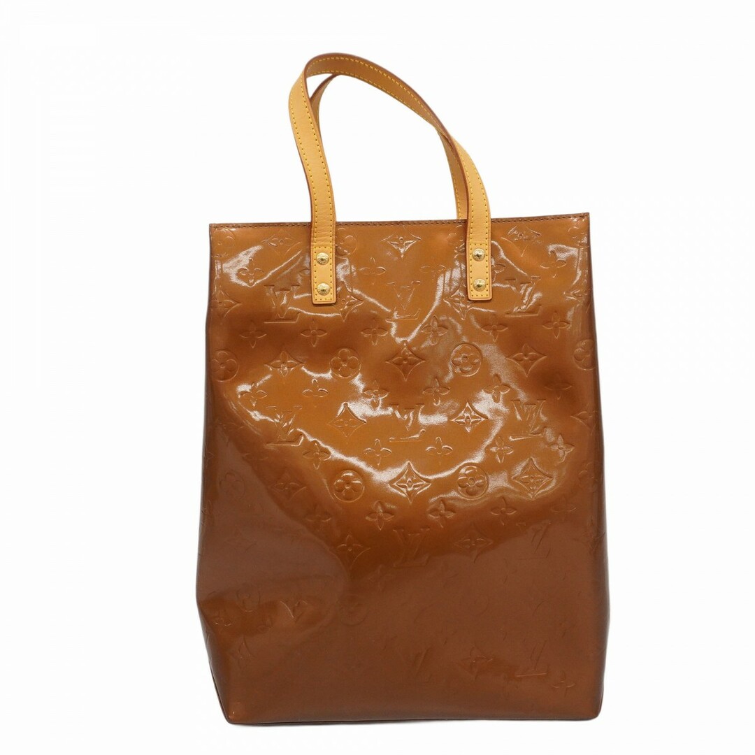 LOUIS VUITTON - 【5ec4134】ルイヴィトン トートバッグ ヴェルニ リードMM M91143 ブロンズ【中古】レディース