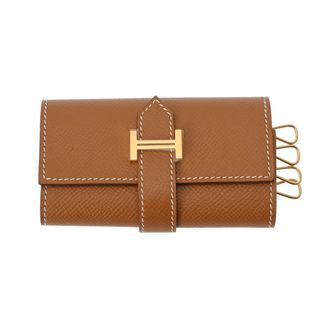 エルメス(HERMES)の中古 エルメス HERMES ユニセックス キーケース ゴールド ヴォーエプソン(キーケース)