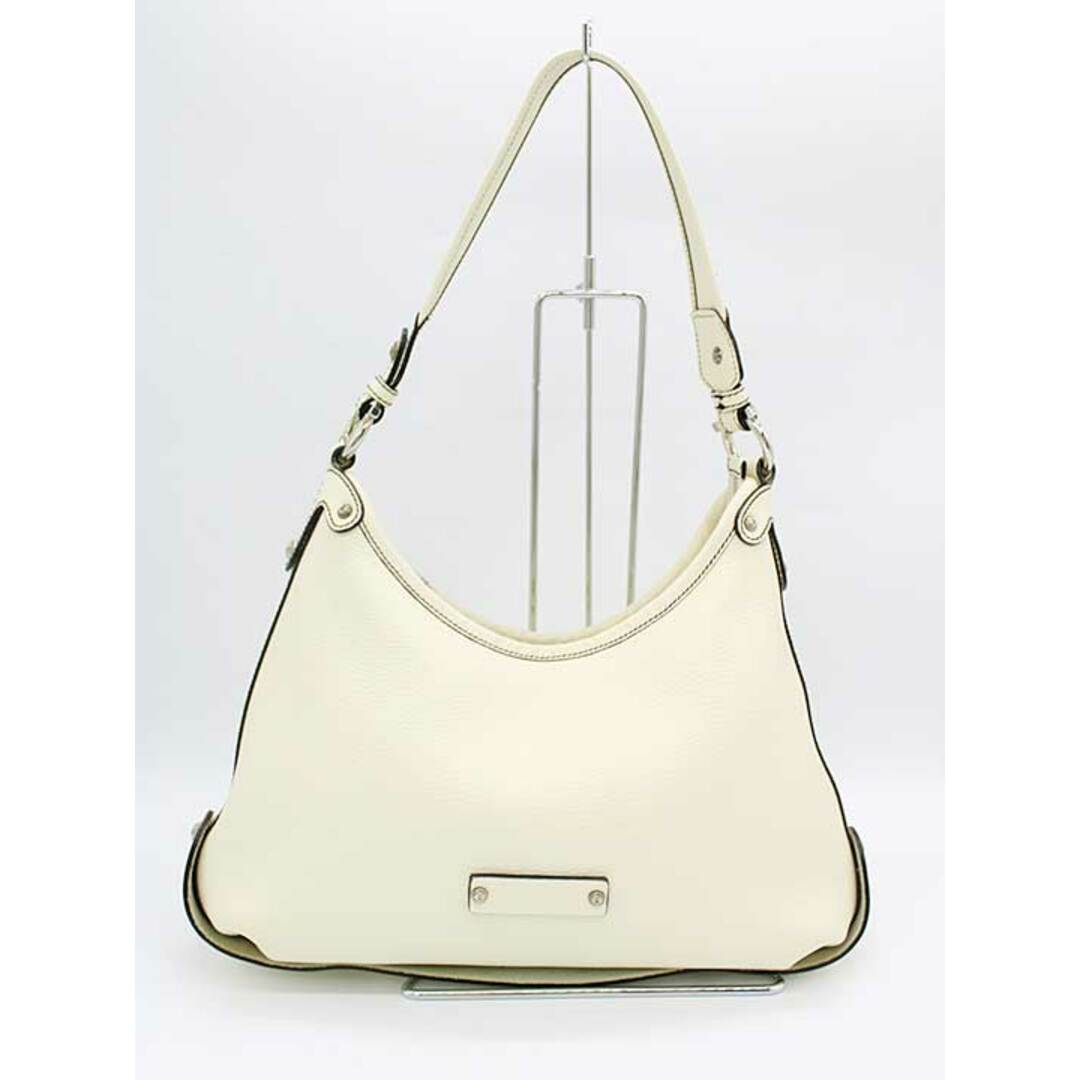 FERRAGAMO - フェラガモ レザーワンショルダーバッグ レディース ホワイト【中古】【新入荷】 †