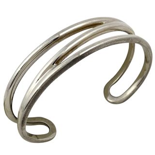 ティファニー(Tiffany & Co.)のティファニー オープン ダイアゴナル バングル シルバー925 【中古】(ブレスレット/バングル)