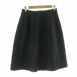 AMACA - 美品 アマカ ネイビー フレアスカート ひざ丈 38サイズ