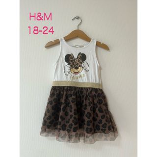 H&H - H&M エイチアンドエム トップス 豹柄 ミニー ワンピース 女の子 夏服 90