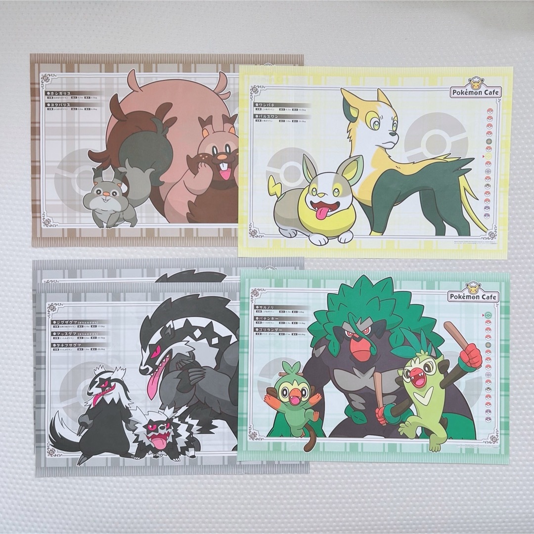 ポケットモンスター ポケモン ポケモンカフェ ランチョンマット エンタメ/ホビーのおもちゃ/ぬいぐるみ(キャラクターグッズ)の商品写真