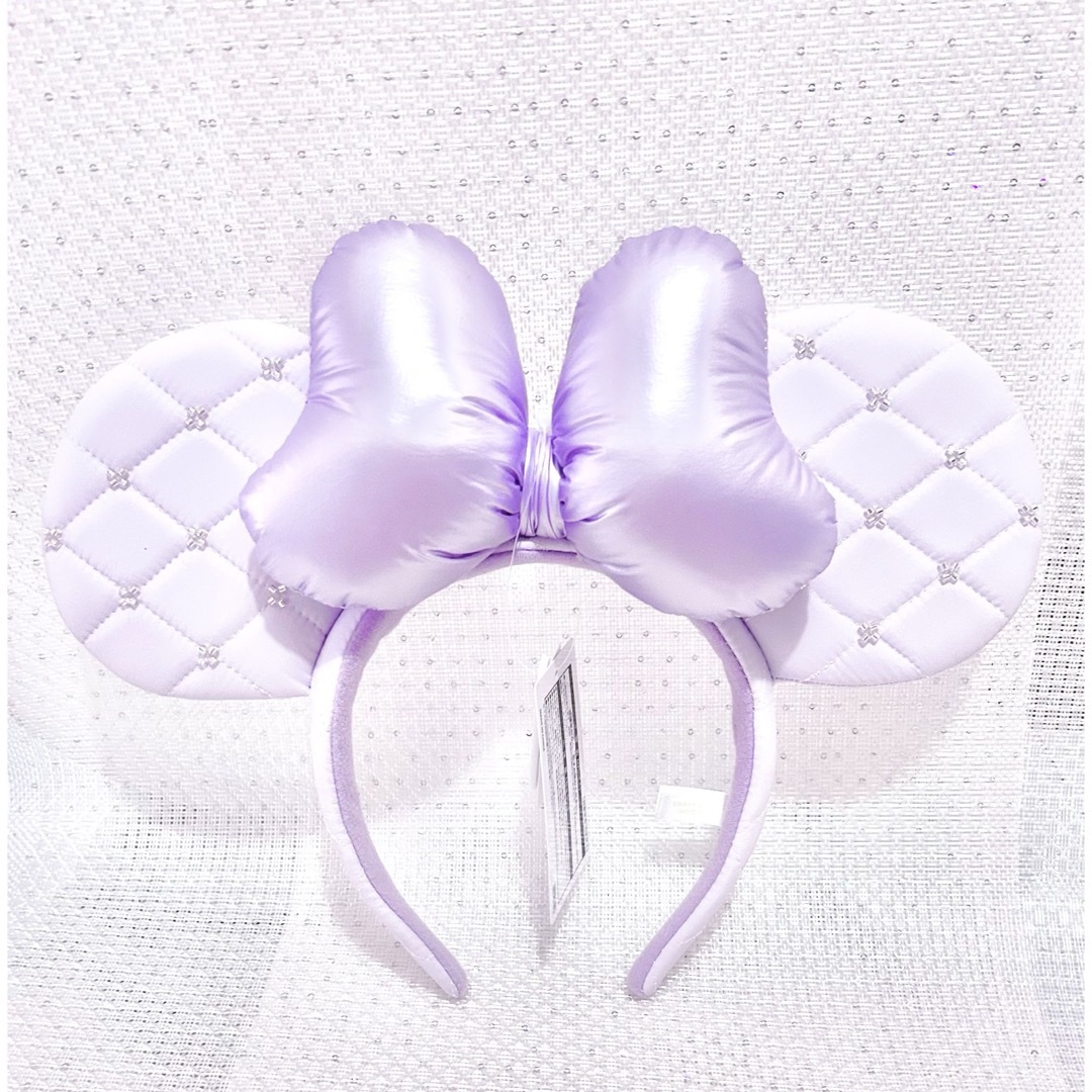 Disney(ディズニー)の新品☆ Disney キルティング カチューシャ パープル 薄紫 レディースのヘアアクセサリー(カチューシャ)の商品写真