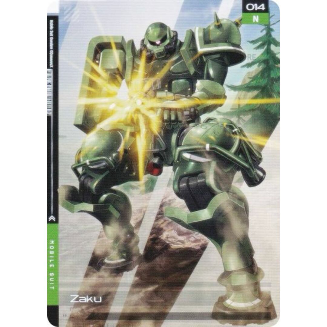 【014 ザク (N ノーマル) 】 ガンダム GUNDAM CARD COLLECTION 機動戦士Gundam GQuuuuuuX エンタメ/ホビーのアニメグッズ(その他)の商品写真
