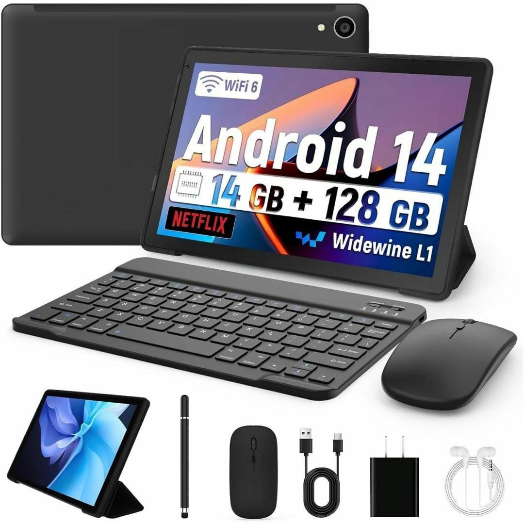 お得なセット❤️ タブレット 10インチ Android 14 キーボード マウ