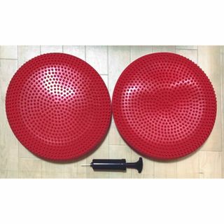バランスディスク ２個セット 空気入れ付(トレーニング用品)