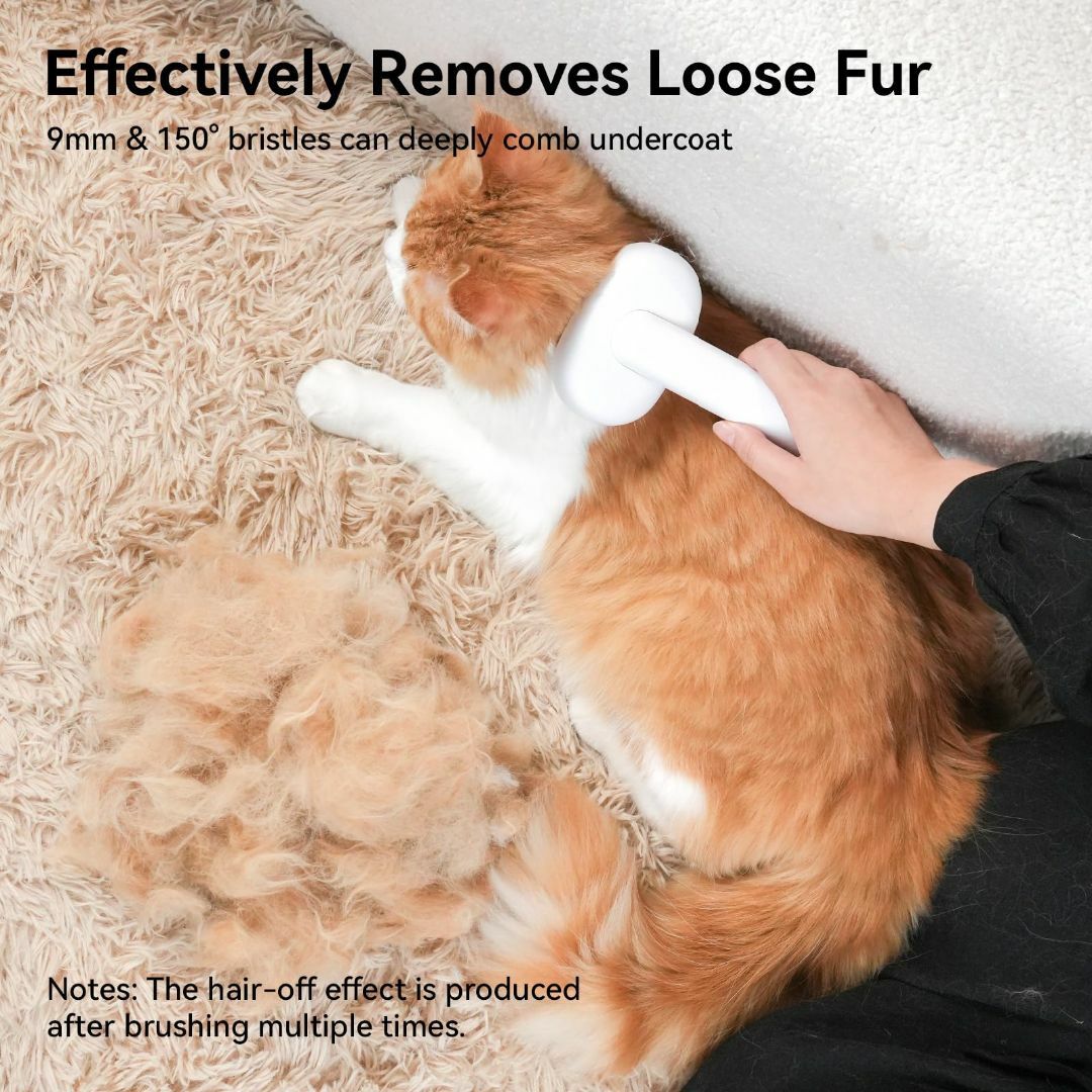 アウムカ (Aumuca) ペット用ブラシ「ワンプッシュ式」猫ブラシ 犬用ブラシ その他のペット用品(猫)の商品写真