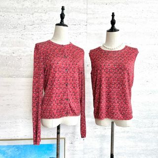 ボッテガヴェネタ(BOTTEGA VENETA)の美品★BOTTEGA VENETA★イントレチャート★カーディガン★アンサンブル(アンサンブル)