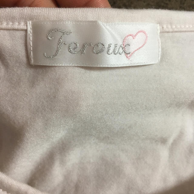 Feroux(フェルゥ)のフェルウ  フリル袖カットソー レディースのトップス(Tシャツ(半袖/袖なし))の商品写真