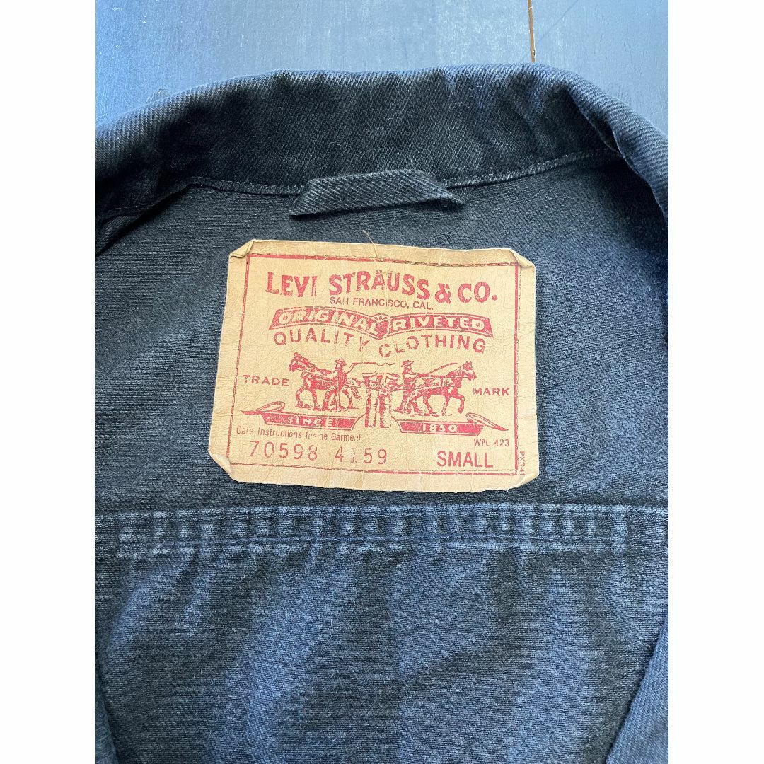 美品　サルファ染め　USA製　90's　リーバイス　デニムジャケット　70598 美品 サルファ染め USA製 90´s リーバイス デニムジャケット 70598