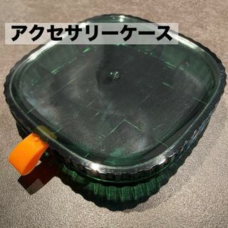 ジュエリー収納 アクセサリーケース ネックレス 指輪 グリーン 緑　1段(小物入れ)