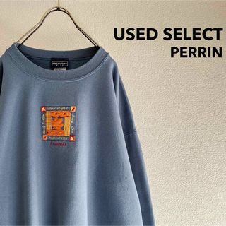 古着 メキシコ製 “PERRIN” Embroidery Sweatshirt