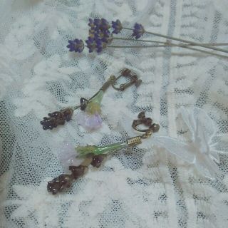 フラワー(flower)のlavender  earring*°(イヤリング)