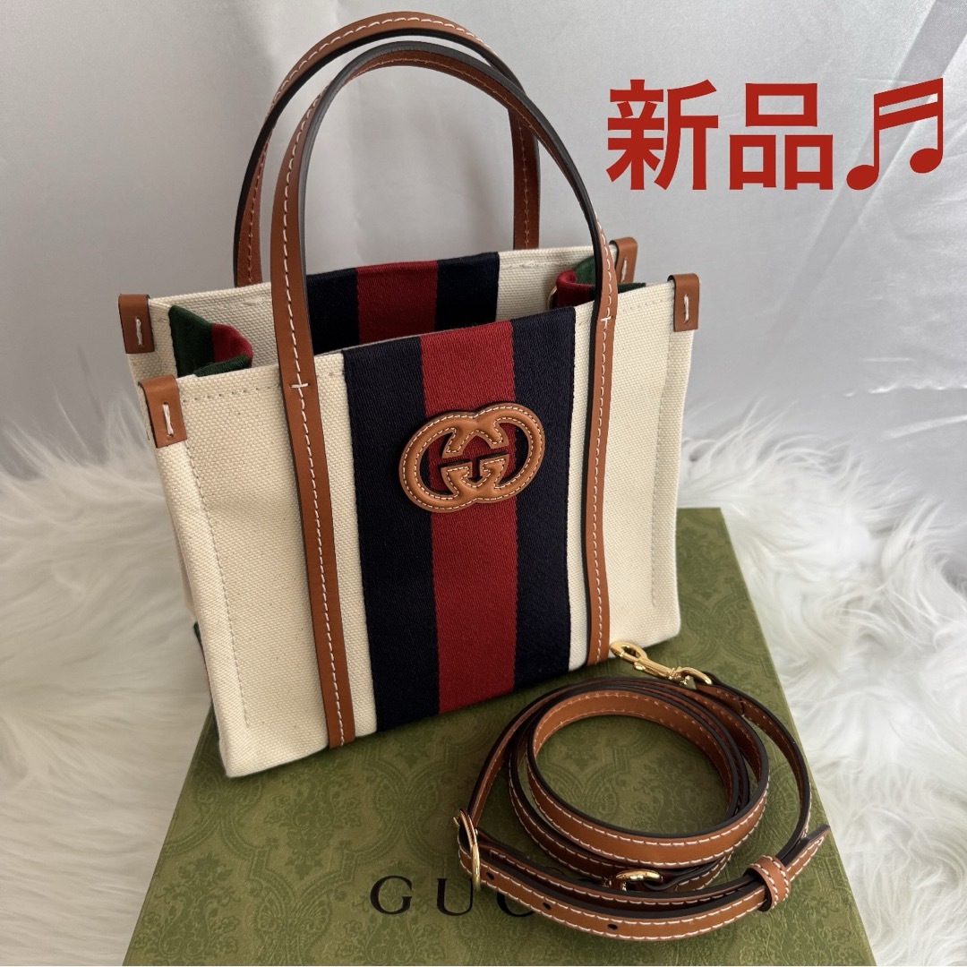 GUCCI - 新品♬ GUCCI インターロッキングG ミニトート