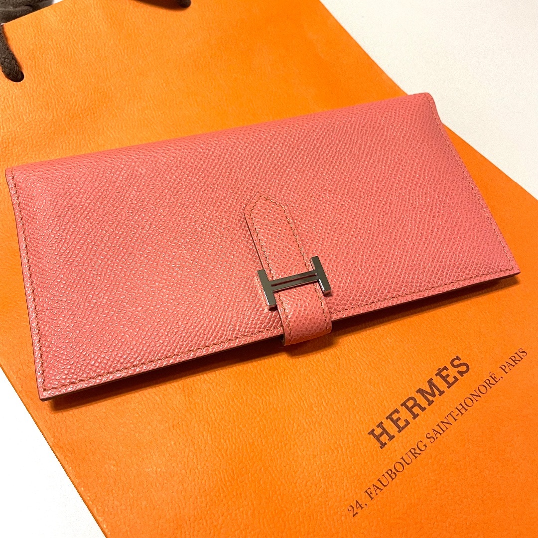 HERMES - 新品 HERMES エルメス ベアン クラシック フラミンゴ ピンク