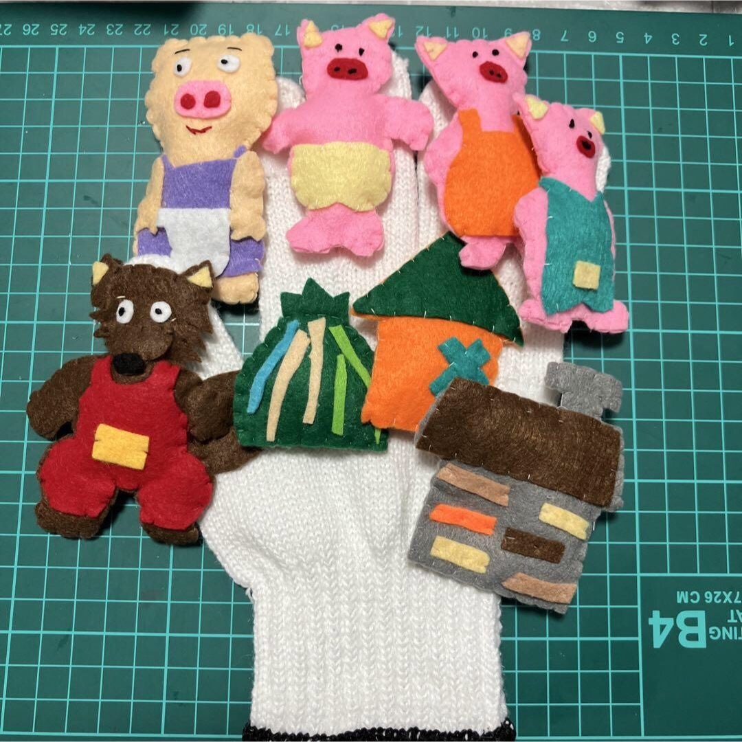 フェルト製手袋シアター ハンドメイドのハンドメイド その他(その他)の商品写真