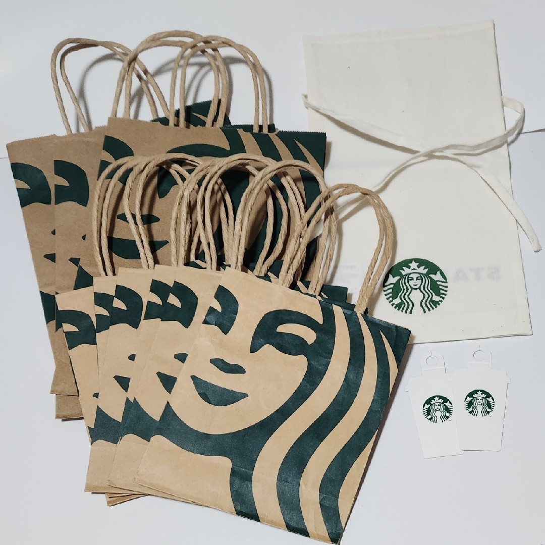 Starbucks(スターバックス)のスタバ 紙バック 手提げバック スターバックス レディースのバッグ(ショップ袋)の商品写真