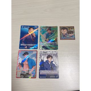 メイタンテイコナン(名探偵コナン)の名探偵コナン カード4枚 シール1枚 5点セット(シングルカード)