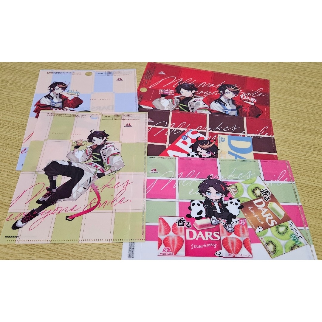 にじさんじ(ニジサンジ)のにじさんじ ダース DARS クリアファイル 5種セット エンタメ/ホビーのアニメグッズ(クリアファイル)の商品写真