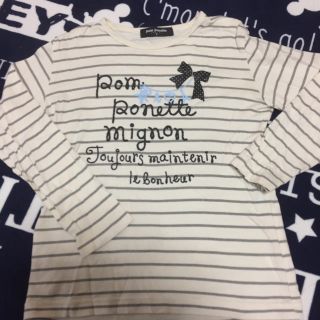 ポンポネット(pom ponette)のポンポネット ボーダーＴシャツ 140(Tシャツ/カットソー)