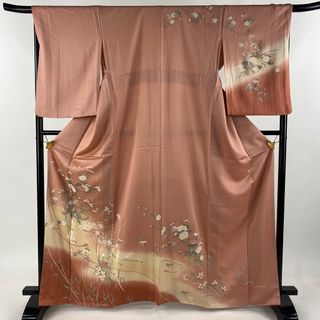 訪問着 身丈166cm 裄丈67cm 正絹 秀品 【中古】(着物)