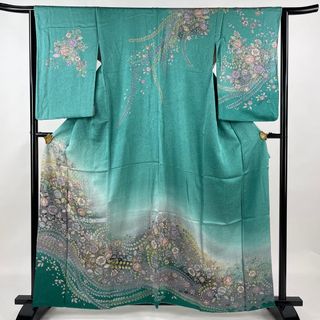 訪問着 身丈160.5cm 裄丈63cm 正絹 名品 【中古】(着物)