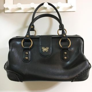 【美品】ANNA SUI(アナスイ)牛革ドクターズ バッグ