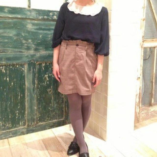 フラワー(flower)のmod glen check skirt(ミニスカート)